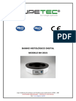 Banho Histológico BH2015 - Manual Assistência Técnica