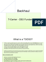 Backhaul: T-Carrier - DS3 Fundamentals T-Carrier - DS3 Fundamentals