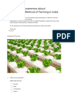 A Study On Consumer Awareness of Hydroponic Method of Farming - Google Forms