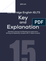 Cambridge English IELTS - Key and Explanation 15