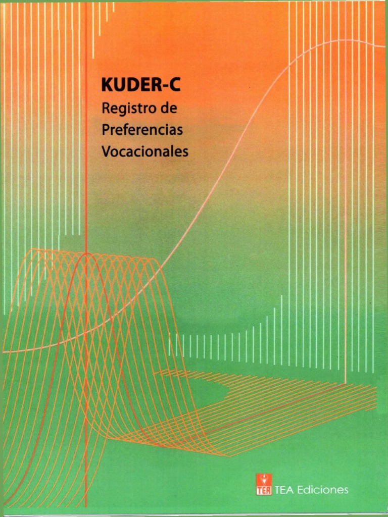 Kuder C Registro de Preferencias Vocacionales | PDF | Estudios de ...
