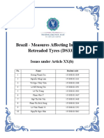 Brazil import ban on retreaded tyres challenged at WTO (DS332