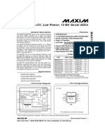 +5V, Low-Power, 12-Bit Serial Adcs: Evaluation Kit Manual Follows Data Sheet