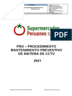 Pets - Mantemiento Preventivo de Sistema de CCTV