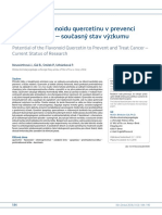 Potenciál Flavonoidu Quercetinu V Prevenci A Léčbě Nádorů - Současný Stav Výzkumu