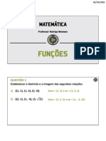 Funções matemáticas: domínio, imagem e propriedades