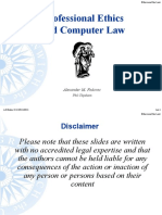 Professional Ethics and Computer Law: Alexander M. Fedorec