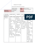 Learning Journal for Frequency Distribution