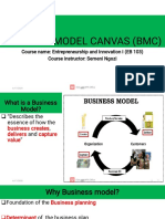 BUSINESS MODEL CANVAS (BMC) Notes EB 103 Topic Four Semeni