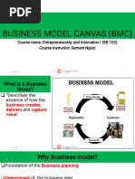 BUSINESS MODEL CANVAS (BMC) Notes EB 103 Topic Four Semeni