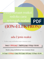 Penyetaraan Reaksi Redoks Cara Setengah Reaksi-Proses