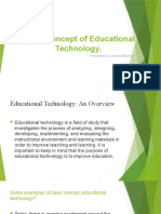 Basic Concept of Educational Technology.: Presentaion by Camelle Albarico
