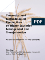 Theoretical and Methodological Perspectives On Higher Education