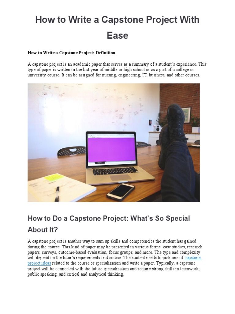 Guide to Writing a Capstone Project | PDF | Thesis | Cognition