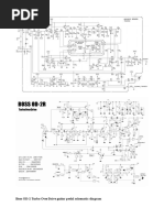 Boss Od-2 Turbo Overdrive Guitar Pedal Schematic Diagram