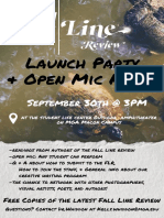 Fall Line Launch Party Poster 2021