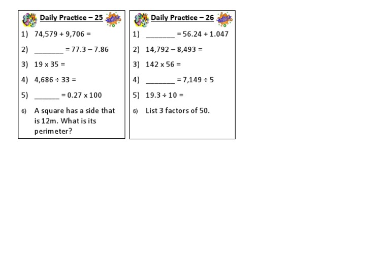 Daily Practice - 26 Daily Practice - 25 | PDF | Teaching Methods ...