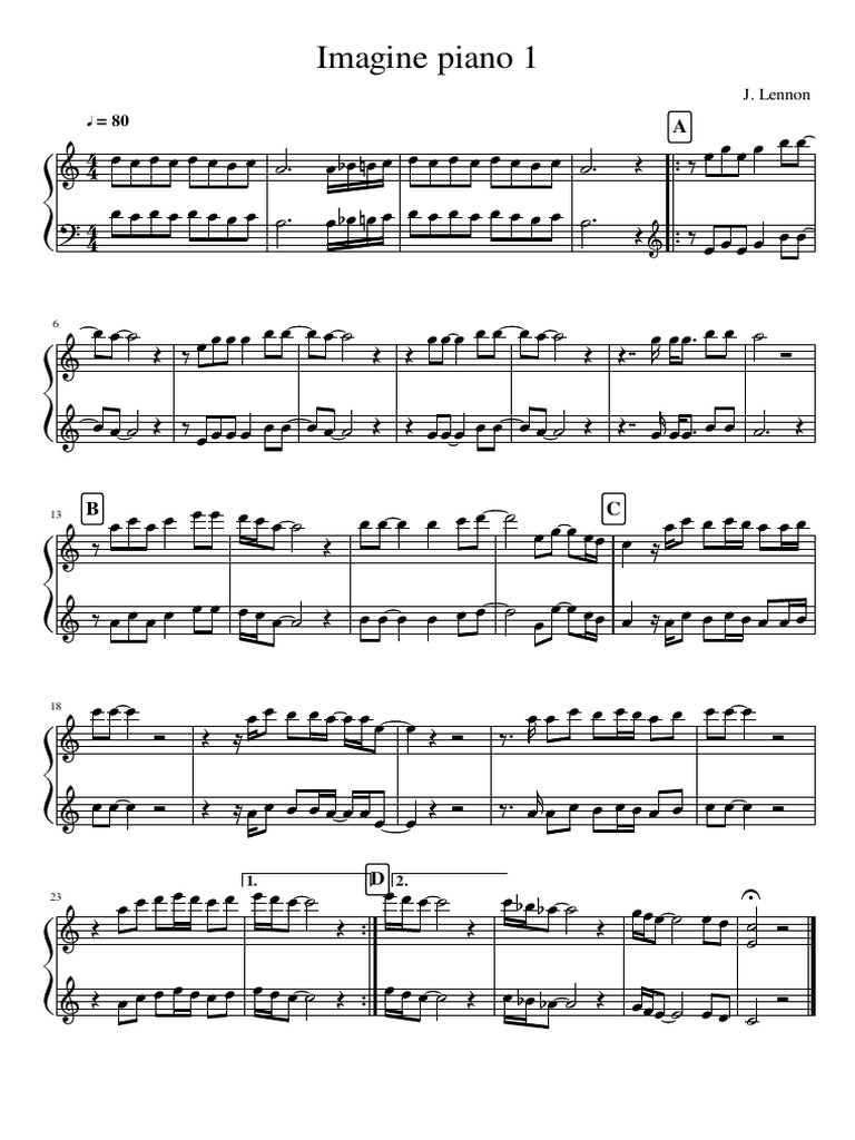 Imagine Piano 1 | PDF