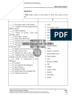 VI. Summative Assessment A. Matching Type:: MAP7-JHS-SG-WK3-4