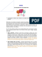 Síntese: 1. A Comunicação em Ambiente Virtual É Diferente Da Comunicação Presencial. Quais São As Grandes Diferenças?