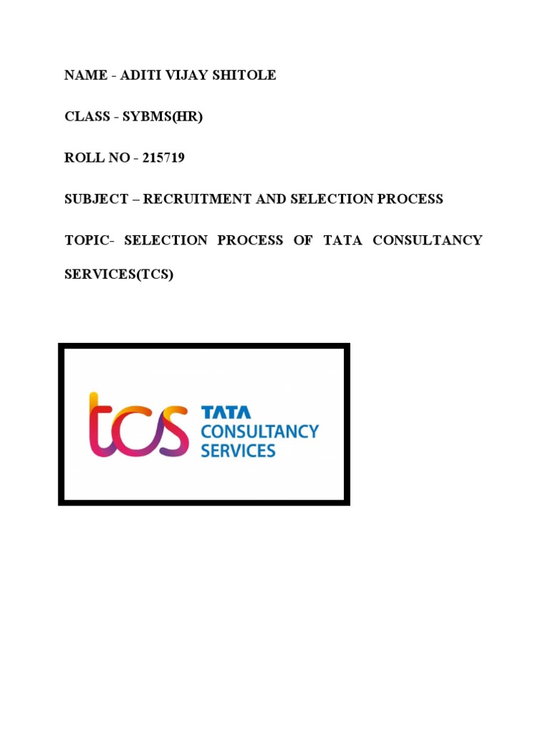 TCS Selection Process Overview | PDF | Business