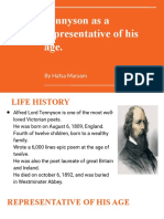 Tennyson As A Representative of His Age