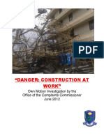 OCC Health and Safety Report on Construction Industry June 2012