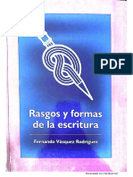 Anexo 1 - Rasgos y Formas de La Escritura - F. Vásquez R
