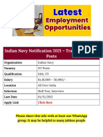 Latest Employment Opportunities