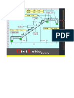 Beam supported staircase design calculation