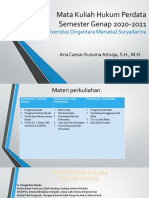 Mata Kuliah Hukum Perdata Pertemuan 5