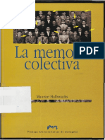 141999311 Halbwachs Maurice La Memoria Colectiva PDF