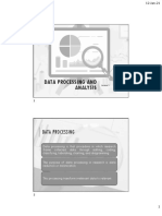 Data Processing and Analysis