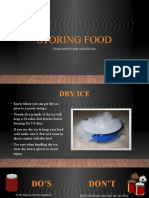Storing Food: Food Safety and Sanitation