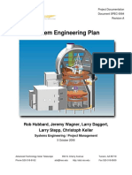 System Engineering Plan: Rob Hubbard, Jeremy Wagner, Larry Daggert, Larry Stepp, Christoph Keller