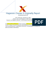 Plagiarism Checker X Originality Report: Similarity Found: 9%