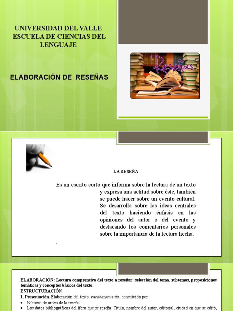 Guía para Elaborar Reseñas Efectivas | PDF | Autor | Comunicación