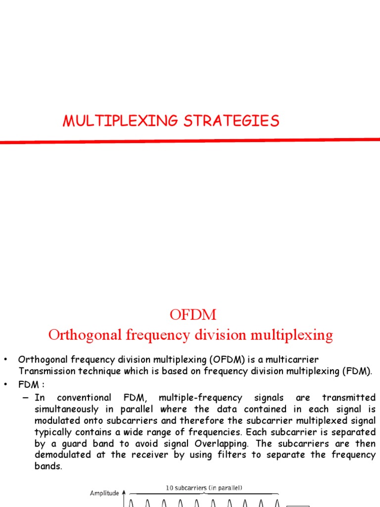 Multiplexing Techniques Overview | PDF | Wavelength Division ...