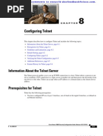 Configuring Telnet: Information About The Telnet Server