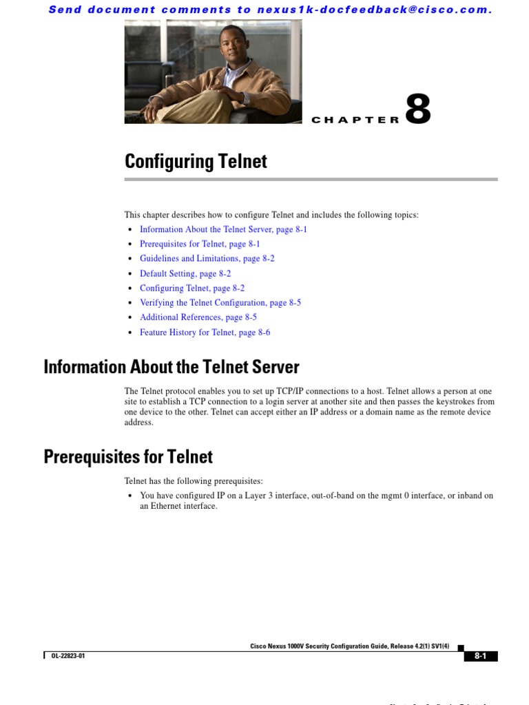 Configuring Telnet: Information About The Telnet Server | PDF ...