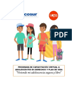 Programa de Derechos y Plan de Vida a Adolescentes 2020