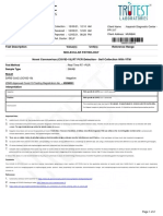 Test Description Value(s) Unit(s) Reference Range Molecular Pathology Novel Coronavirus (COVID-19) RT PCR Detection - Self Collection With VTM
