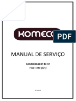 MANUAL DE SERVIÇO. Condicionador de Ar. Piso-teto (G4)