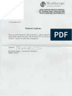 Lit / R : Medical Certificate