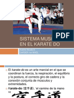 Sistema Muscular en El Karate Do: Andrés Boada A. Cafder 1er Nivel