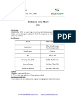 Technical Data Sheet: 盛德化工有限公司 Sidley Chemical Co.,Ltd