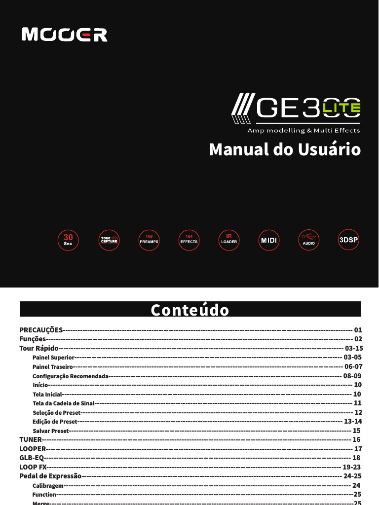 Ge300 Lite Manual PT PDF