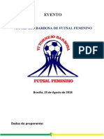 Projeto Vi Torneio Barbosa de Futsal Feminino