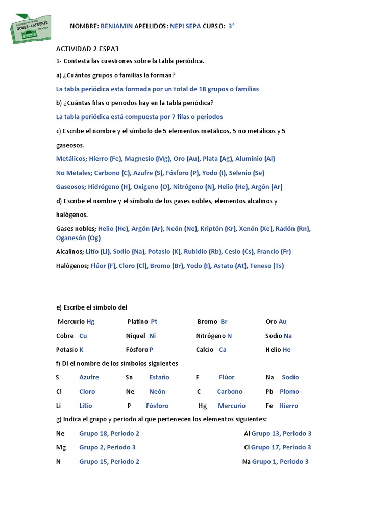 Tarea 2 TP Resuelto | PDF | Elementos químicos | Rieles