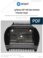 Reassembling Braun EP 100 Hair-Trimmer Trimmer Head: Written By: Cloclolulu